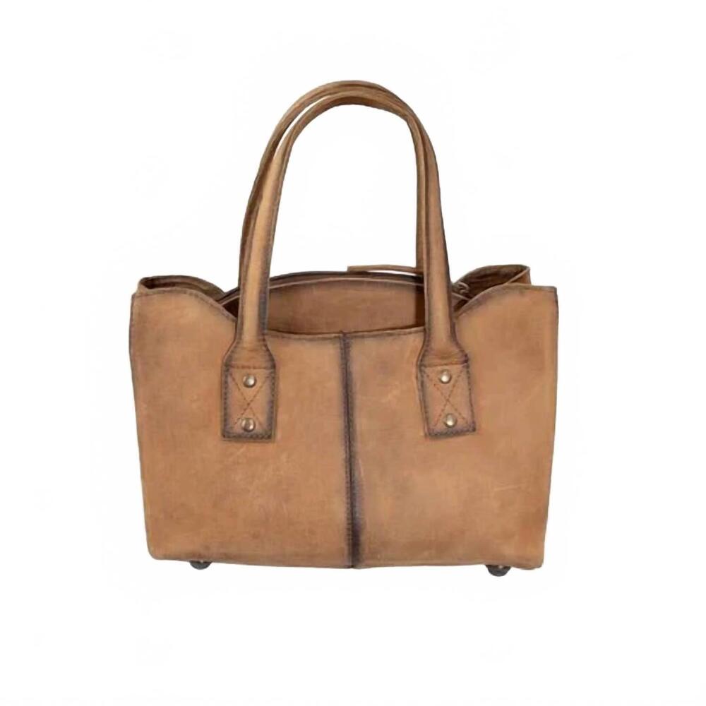 NEW STS RANCHWEAR women's cowhide josie satchel in brown